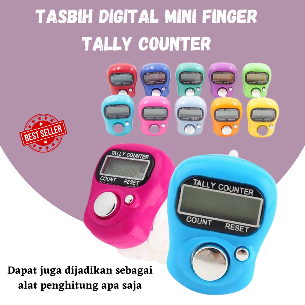 TERLARIS!!!! Tasbih Digital Mini Finger Tally Counter / Tasbih Digital Elektronik Jari Counter Mini