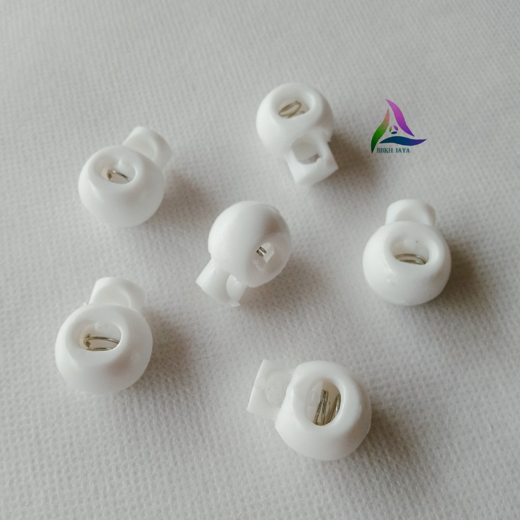 STOPPER BULAT PLASTIK PP 17 MM / STOPPER TALI JAKET / STOPPER TALI MASKER