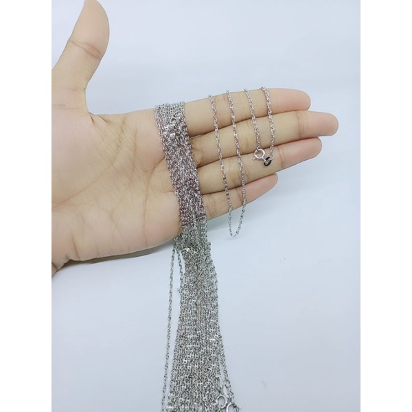 kalung rantai mini cart*r/ kalung perak asli silver 925 lapis emas/ kalung fashion wanita impor