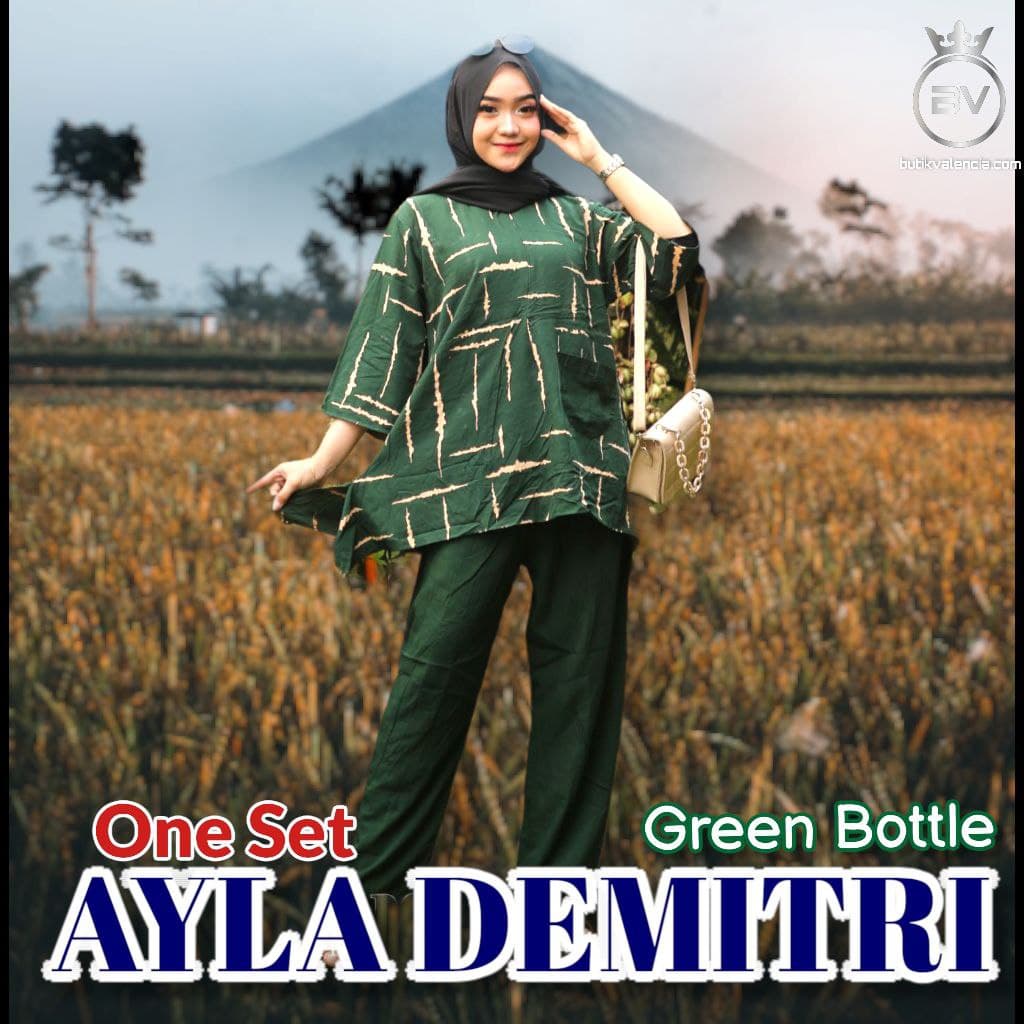 ONE SET TIE DYE AYLA DEMITRI 2 in 1 / SETELAN TIE DYE WANITA KEKINIAN / SET RAYON / SETELAN DAILY