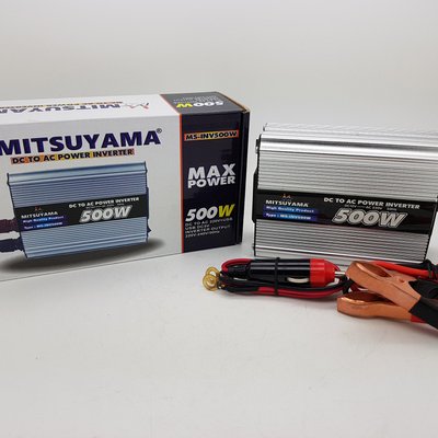 Power Inverter DC to AC 500 Watt Merek Mitsuysma With USB 5V/ Power Inverter 500W/Mitsuyama 500 watt