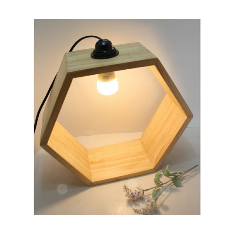 LAMPU HIAS MEJA / LAMPU TIDUR MINIMALIS / LAMPU BELAJAR / LAMPU HIAS KAYU