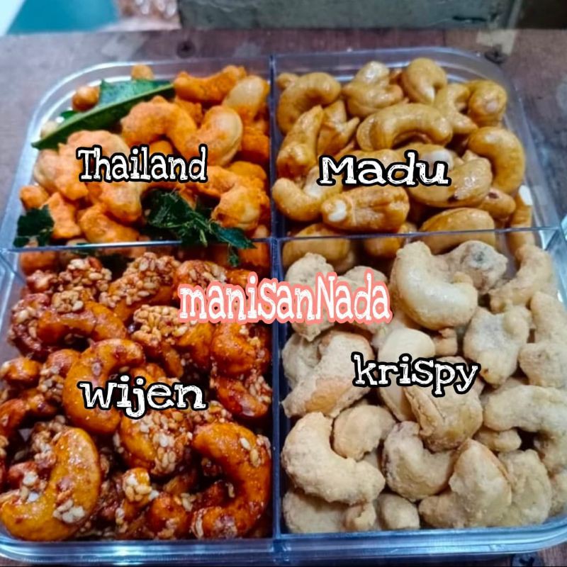 

Kacang Mede Tray 4 rasa,530gr