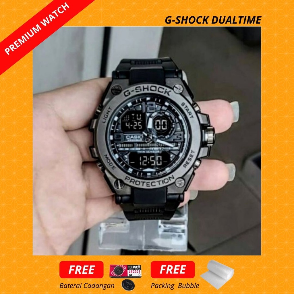 Jam Tangan Pria G-Shock GST 8600 Premium Free Box & Baterai Cadangan