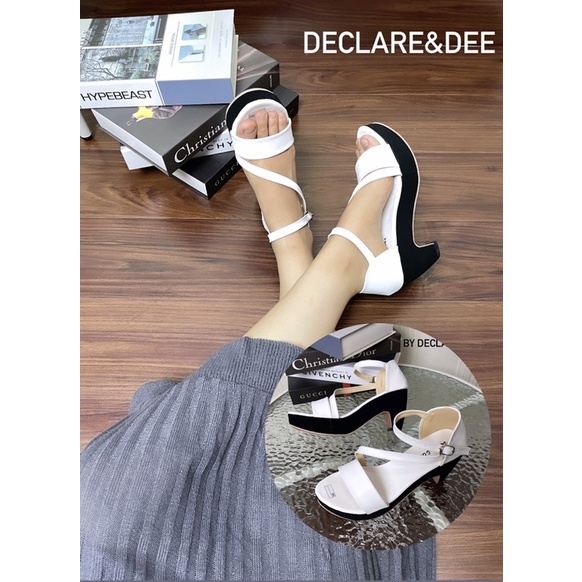 DECLARE&amp;DEE WEDGES HEELS CHUNKY CATLYN