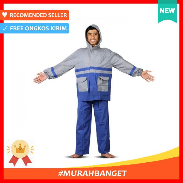 Jas Hujan Jaket Celana Gajah Kombinasi A Orange