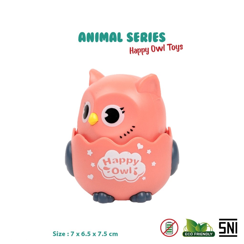 Happy Owl Mainan Edukasi  Anak Press n Go Burung Hantu Box