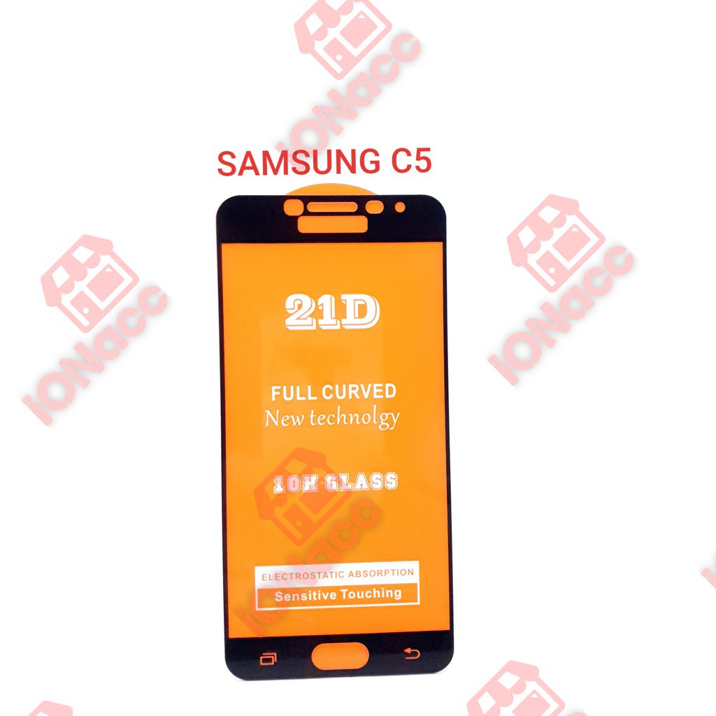 TEMPERED GLASS FULL HD SAMSUNG GALAXY C5 ANTI GORES KACA FULL HD