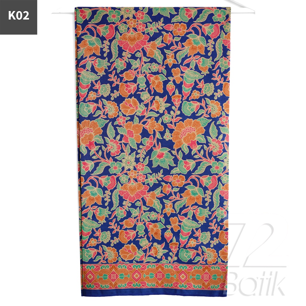 KAIN BATIK PREMIUM Bahan Katun Motif Kembang Kipas Warna Hitam 722365 Cap 72 Jarik Jarit Samping Kebat Panjang Batik Katun Modern Premium Bahan Seragam Batik Pernikahan Kantor Keluarga Murah Kamen Jadi Batik Bali Lembaran