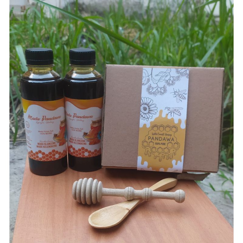 

Hampers paket madu hutan klanceng madu pandawa isi 2 botol 250ml