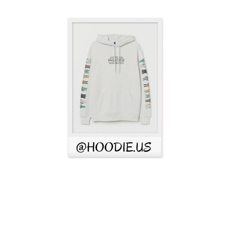 

HOODIE H&M STAR WARS WHITE | FULL LABEL & TAG