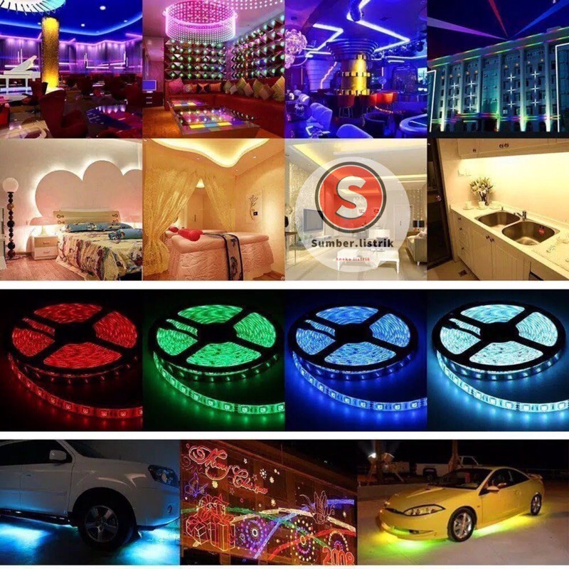 lampu led strip 3528/2835 ip44 5m 12v/waterproof lampu plafon lampu etalase