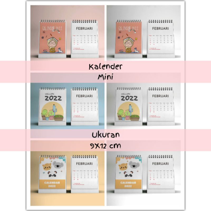 

KALENDER MINI KALENDER MEJA 2022