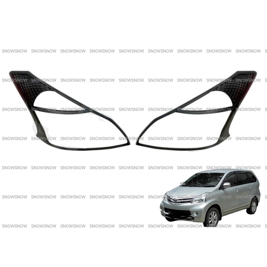 Garnish Lampu Depan All New Avanza 2012 2014 Hitam