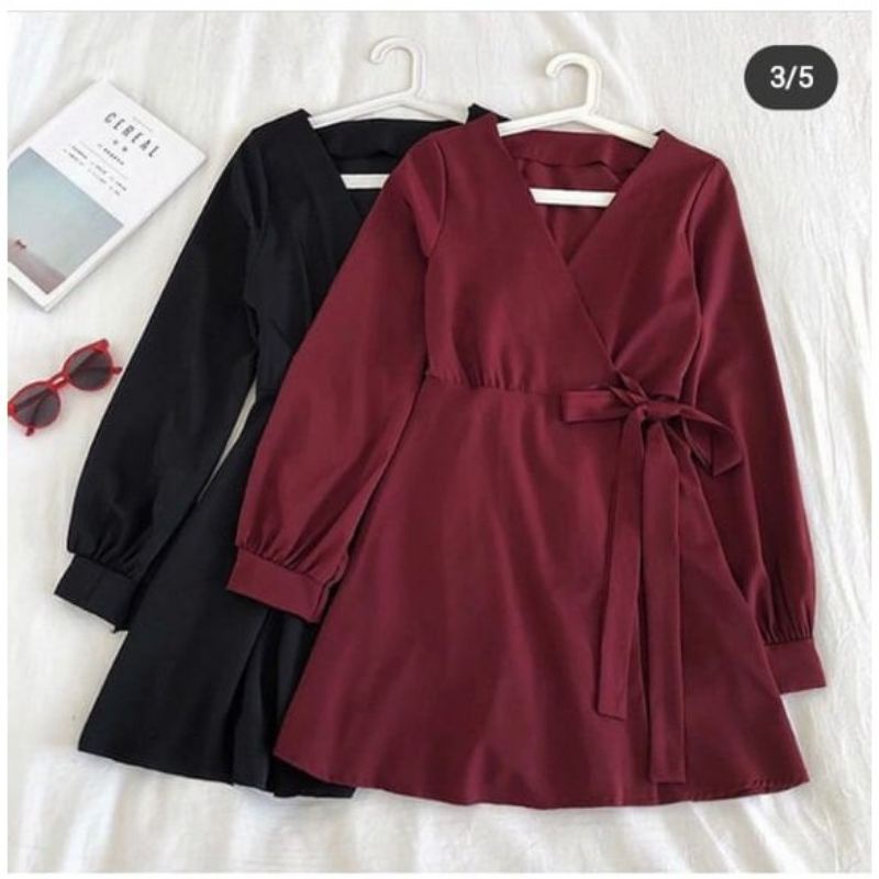 Tunik Wanita Dewasa Kekinian Kualitas Premium Motif Warna Pink Dasty Marun Abu Abu Polos Elegan Terb