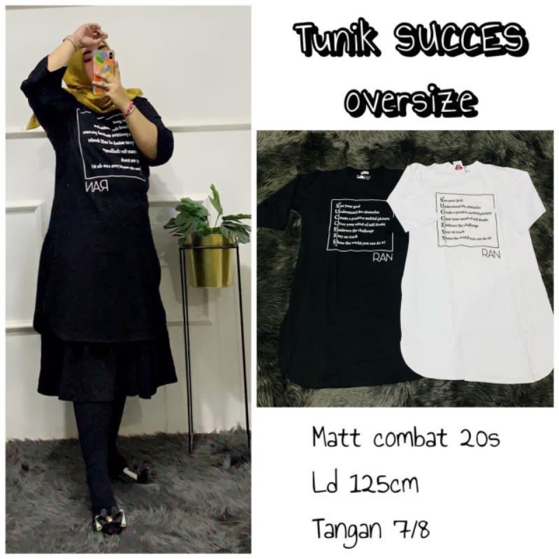 Tunik Black Success by RAN 88 Original