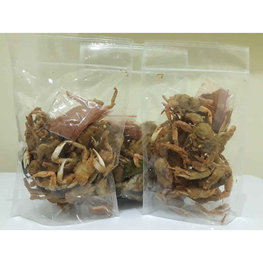 

Baby Crab Kemasan 100 gr/ Kepiting Renyah / Kepiting Mini