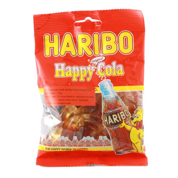 

HARIBO Happy Original Cola Jelly Candy 80gr