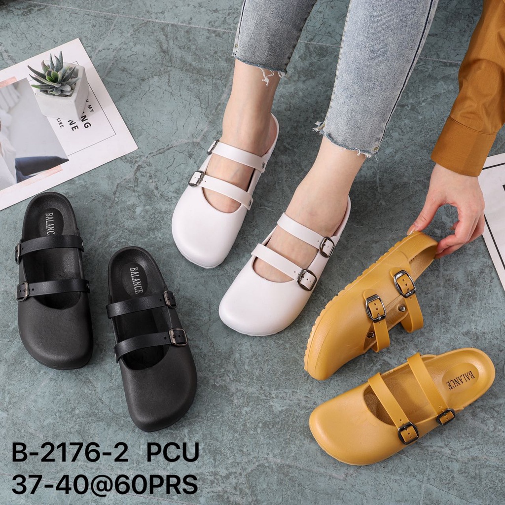 Sandal wanita import / sandal mules wanita balance 2176-2