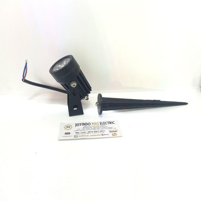 Lampu Sorot Taman Led 3 Mata 3 Watt 3W Mini Body Kecil