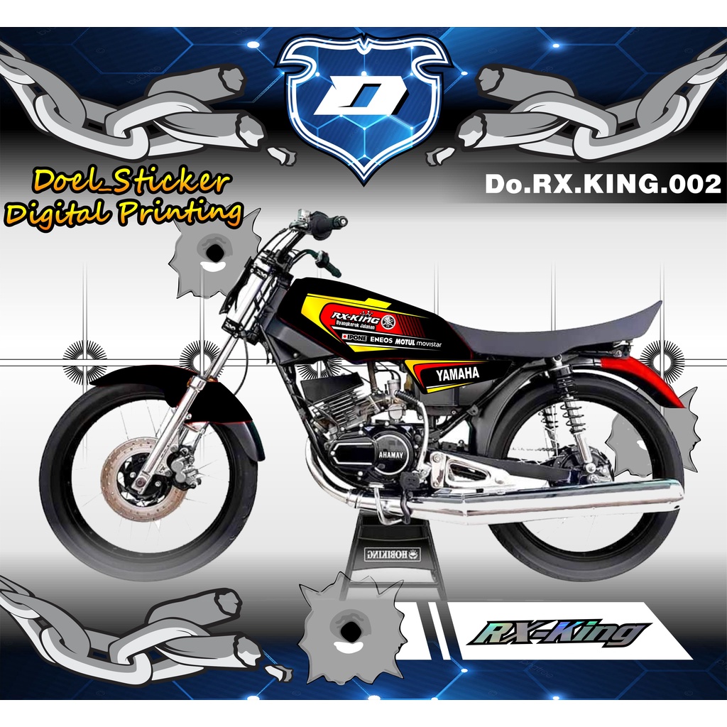 Striping Rx King Variasi Motor Terbaru Terlaris RACING DOEL 002