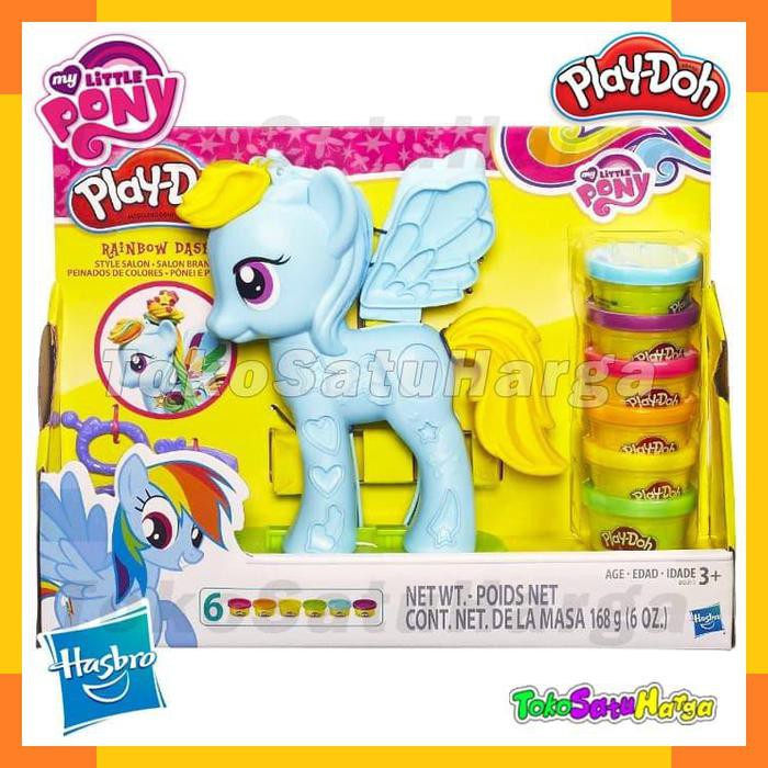 Mainan Edukasi Play Dough My little Pony Rainbow Dash Salon Lilin
