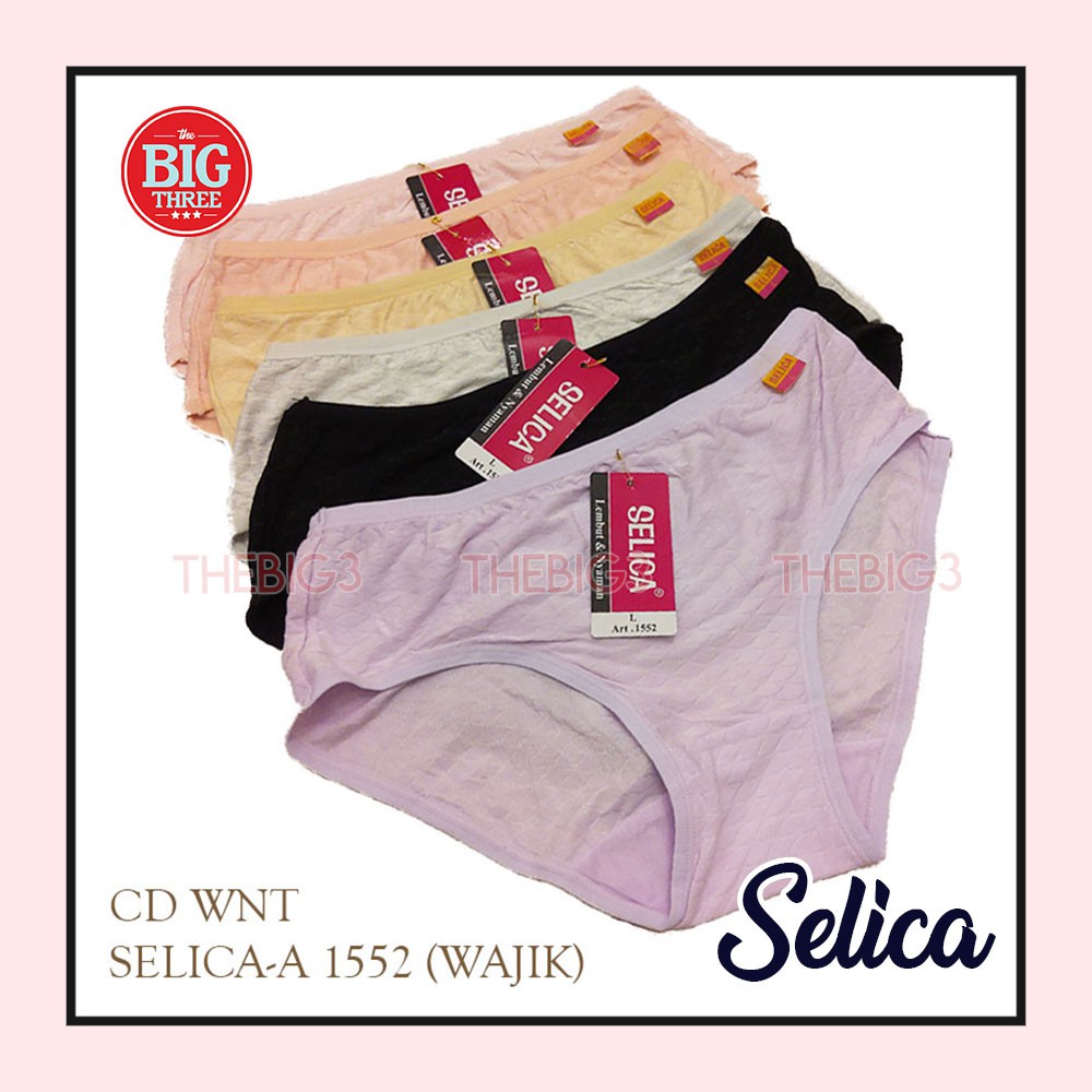 SELICA Celana  Dalam Katun  Wanita  CD ukuran  M L XL Lembut 