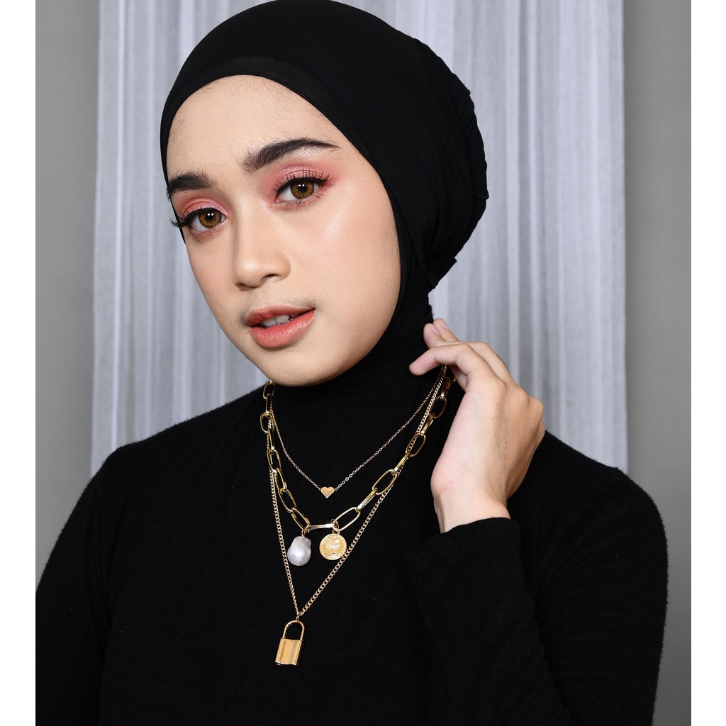 Kalung Hijab | Kalung Fashion Korea - Kalung Layer Mutiara ISABELLA