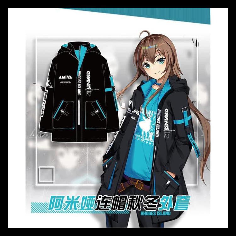 Ina Jaket Parka Amiya Rhodes Island Arknight Human resource Department - M BERMUTU Kode 868