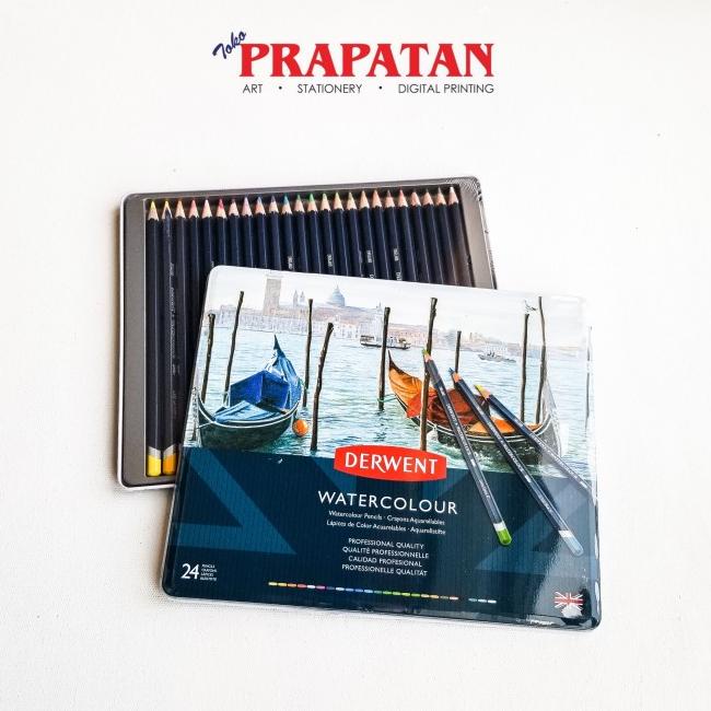 Pensil Warna Derwent Water Color 24 Warna