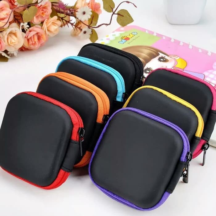 [KODE KH2] Kotak Dompet Tempat Penyimpanan Headshet / Dompet Penyimpanan Handsfree Multifungsi