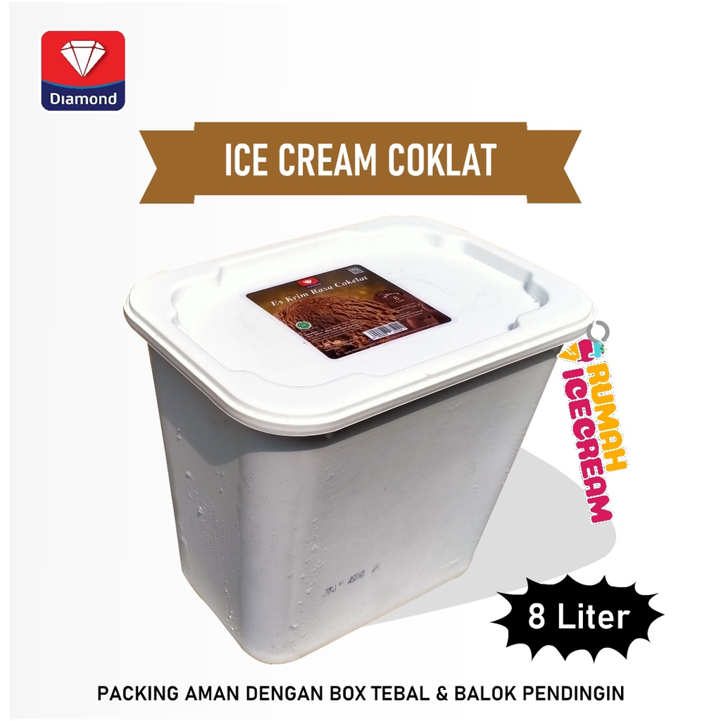 

Ice Cream Coklat 8 Liter Diamond