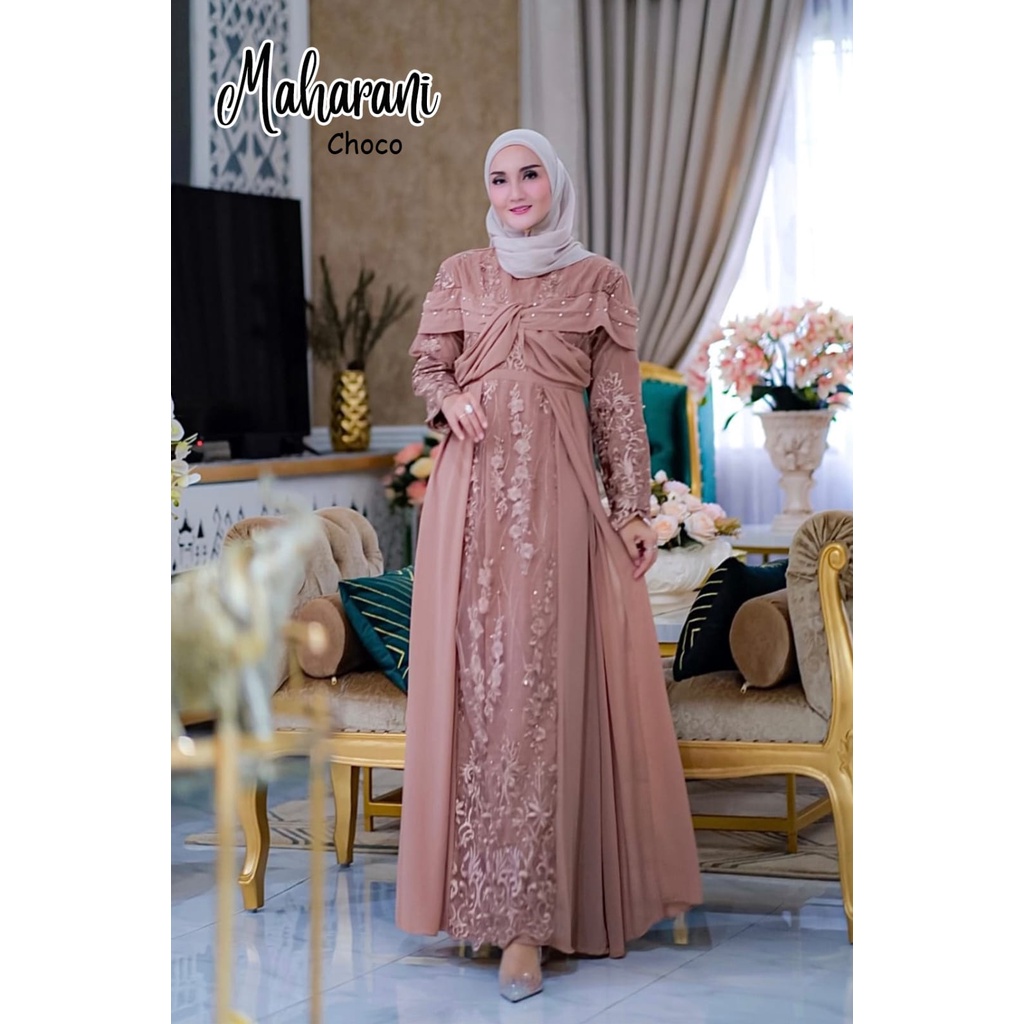 MAHARANI Gamis Pesta Muslimah Bridesmaid Kondangan Walimatul Kondangan Bridemaids