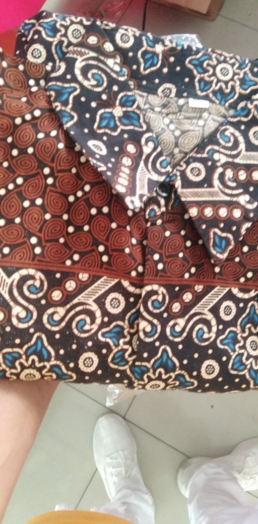 Bswart Batik Hrb026 Kenongo Hem Pendek Padi Pekalongan M L Xl Batik Pria Murah Modern Grosir