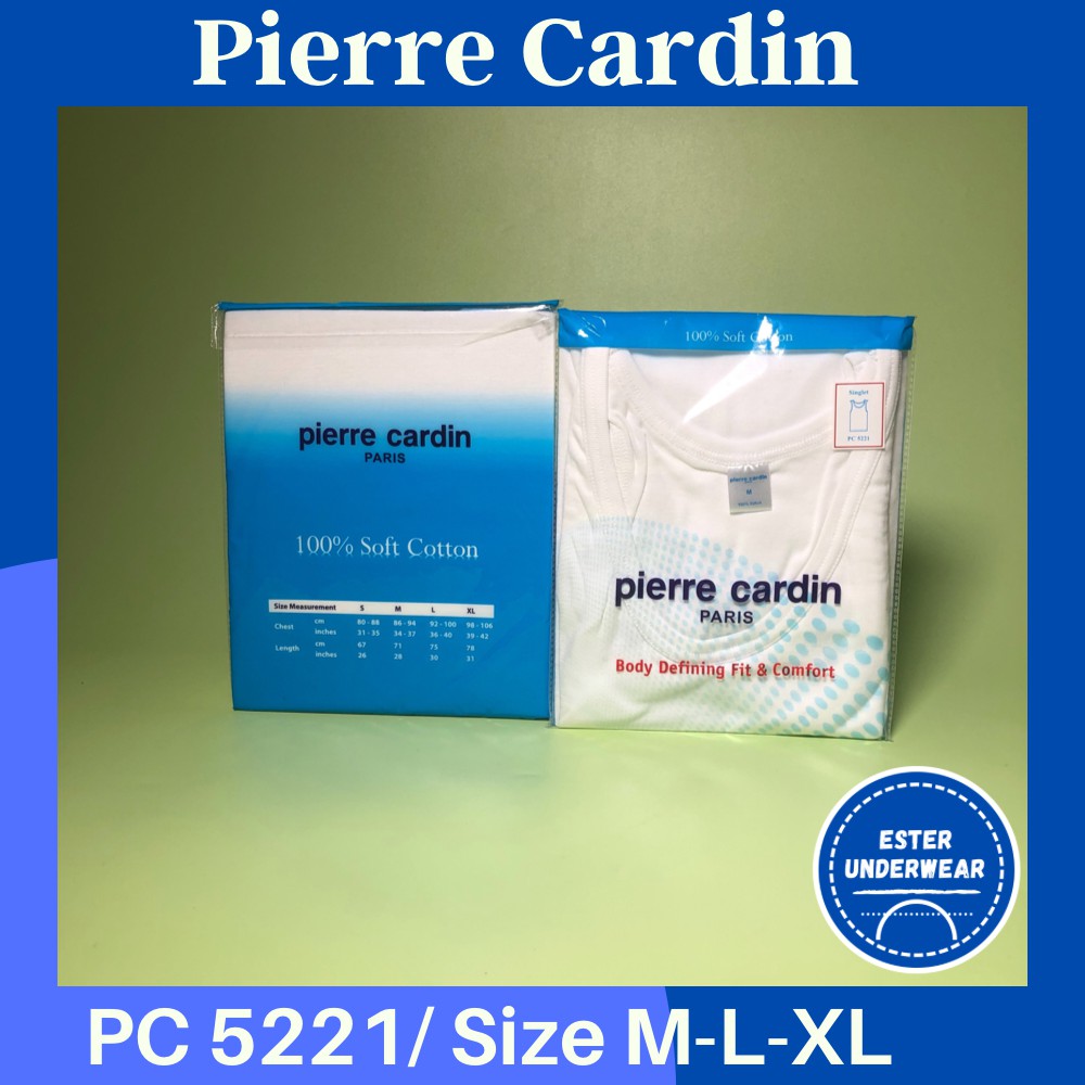 Kaos Singlet PIERRE CARDIN 5221 PUTIH ISI 1PCS