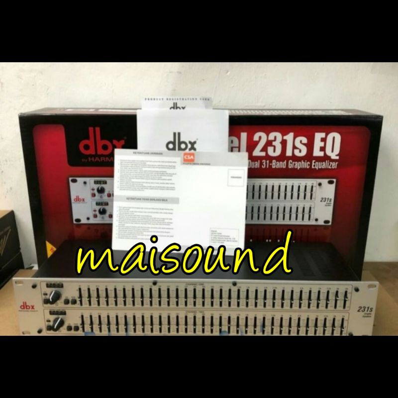 EQUALIZER DBX 231S ORIGINAL EQUALISER DBX 231 S ORI GARANSI RESMI