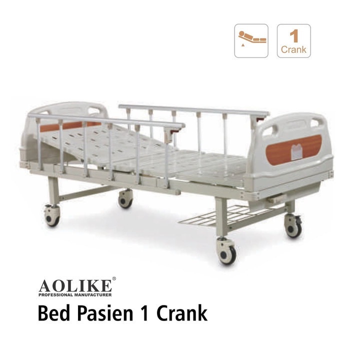 Bed Pasien AOLIKE 1 Crank / Putaran