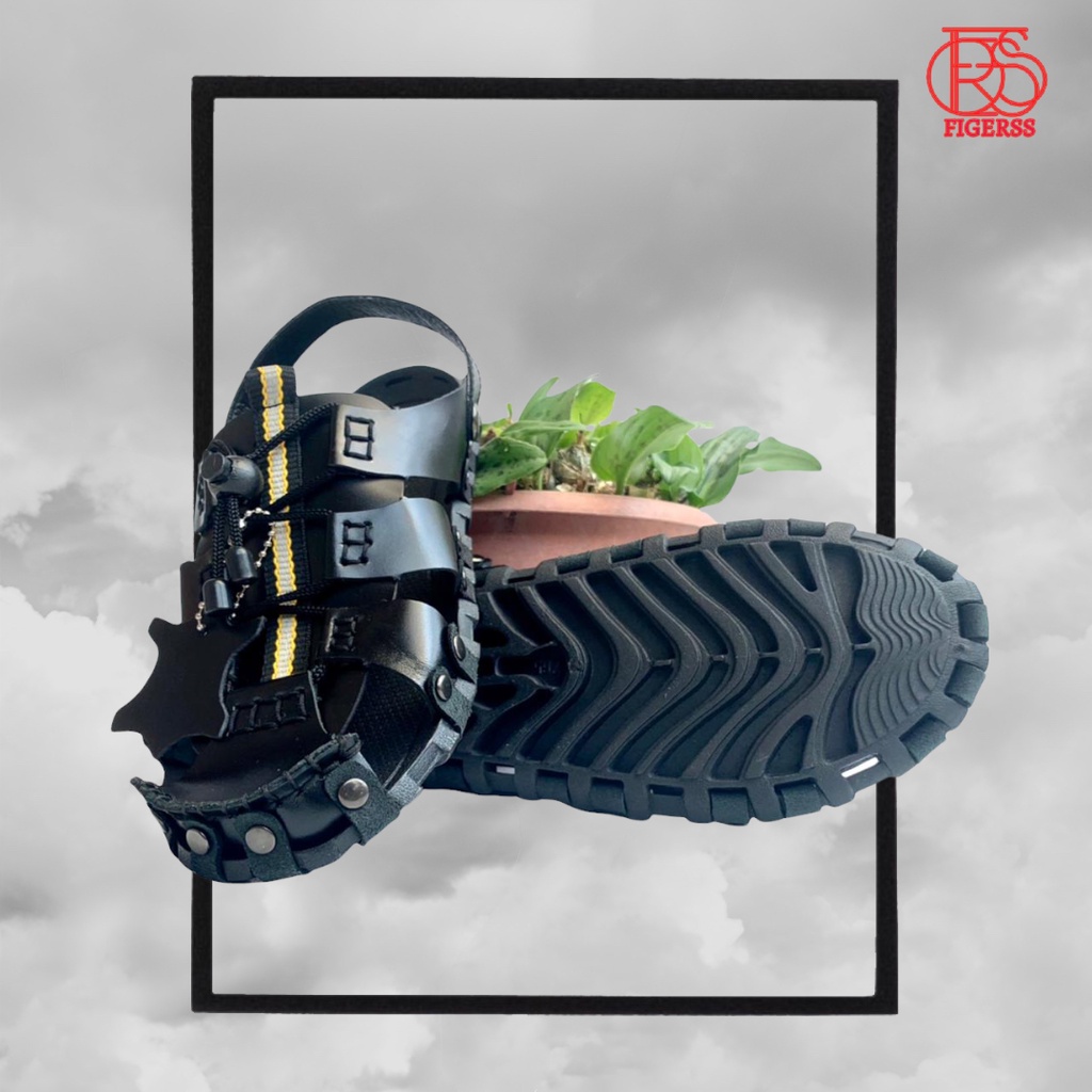 SEPATU SANDAL PRIA KULIT ASLI CASUAL PANTAI GUNUNG