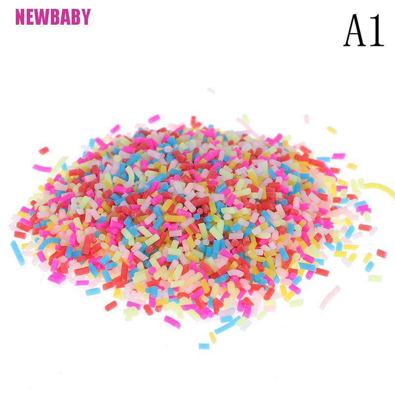 [NEWBABY] 10g/pack Polymer clay fake candy sweets sprinkles diy slime phone supplies