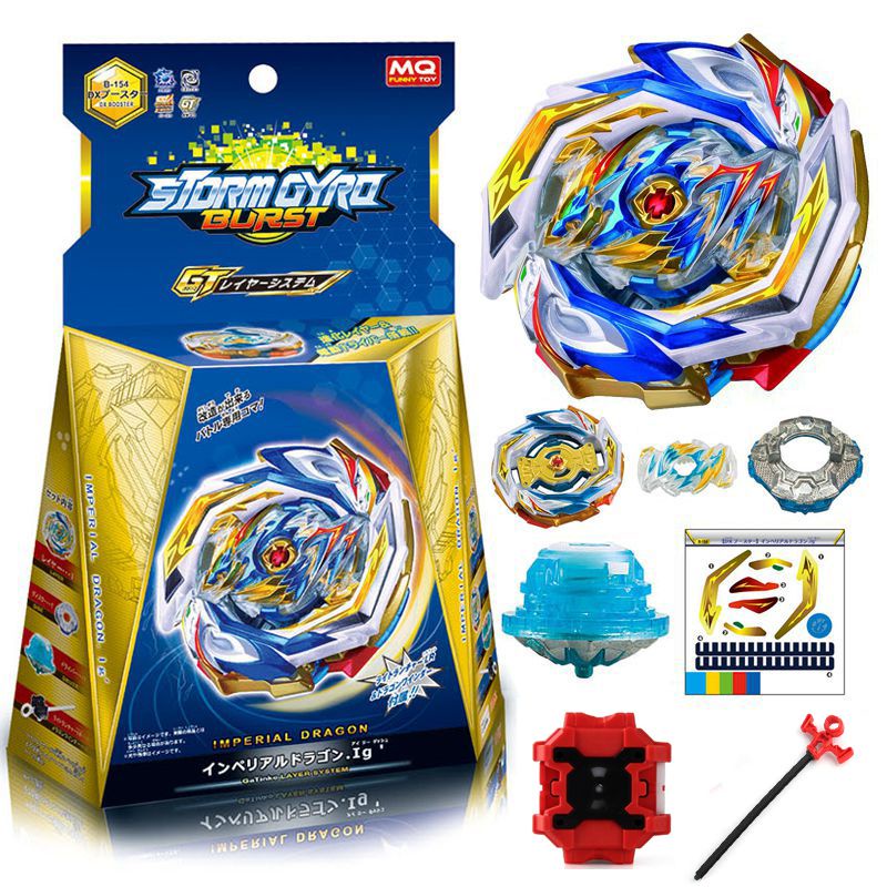 B-154 Burst Beyblade DX Booster Imperial Dragon.Ig'Dengan Hadiah Mainan Peluncur Anak-Anak