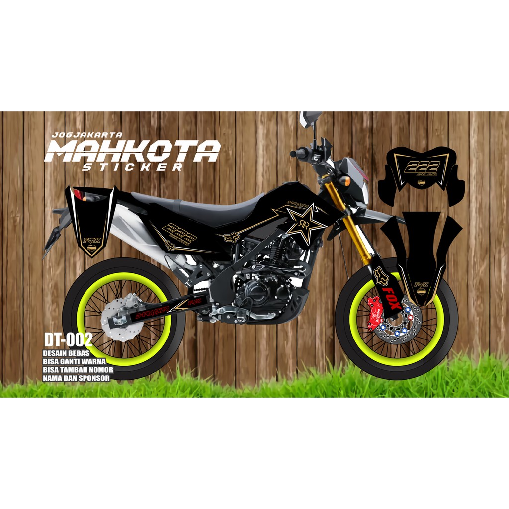 Decal dekal stiker striping kawasaki dtracker 150