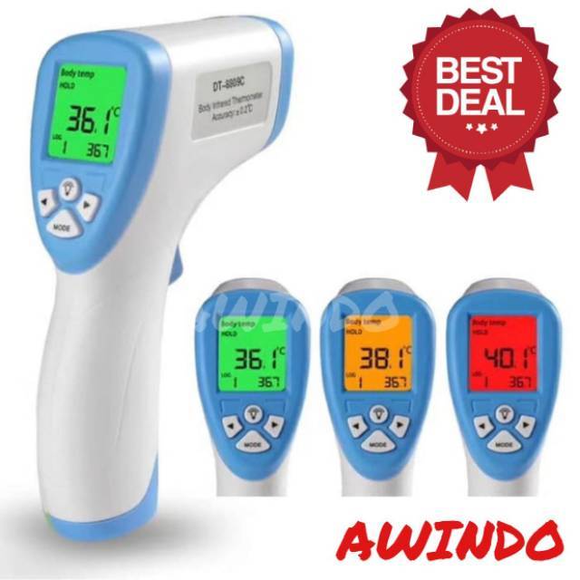 TERMOMETER INFRARED TEMBAK LASER GUN DIGITAL THERMOMETER INFRARED