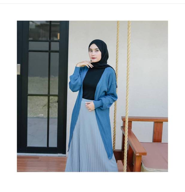 ZAHIRA BALLONI LOONG // Cardigan Wanita Cardigan Murah Rajut Tebal Halus ( bisa Cod ) pembyaran-5