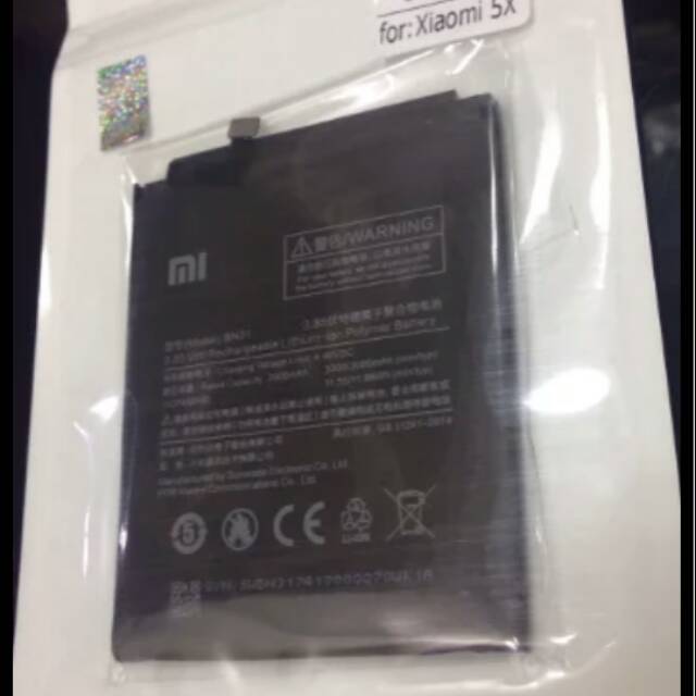 Baterai Xiaomi Mi5X Xiaomi MiA1 Xiaomi Redmi Note 5 Xiaomi BN-31 Xiaomi BN-31
