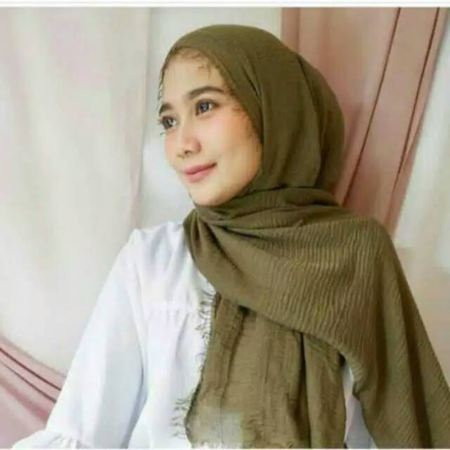 Jilbab crinkle