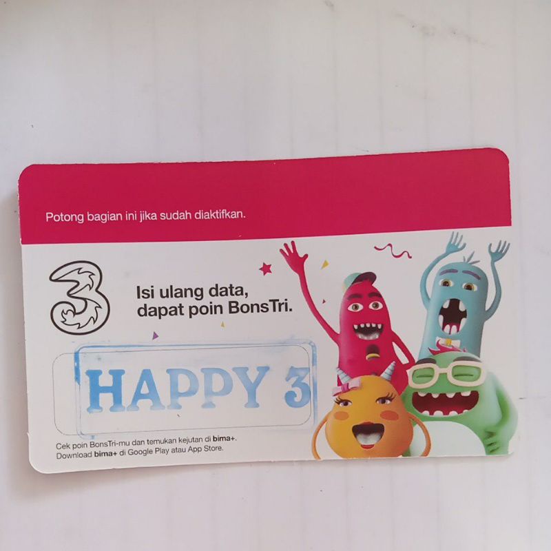 GROSIR] VOUCHER KUOTA TRI 3 GB (3 HARI) LOKAL SUMSEL | PAKET DATA THREE