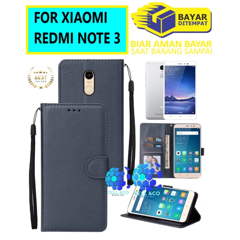 Flip cover XIAOMI REDMI NOTE 3 Flip case buka tutup kesing hp casing flip case leather wallet