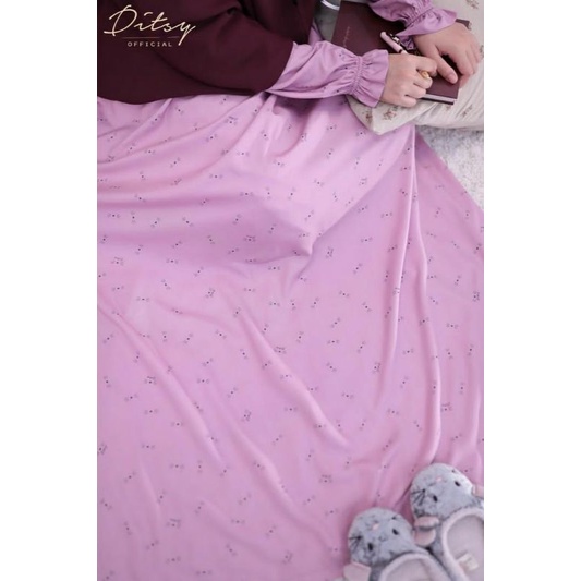 Ditsy Desember Mustache dusty pink size S