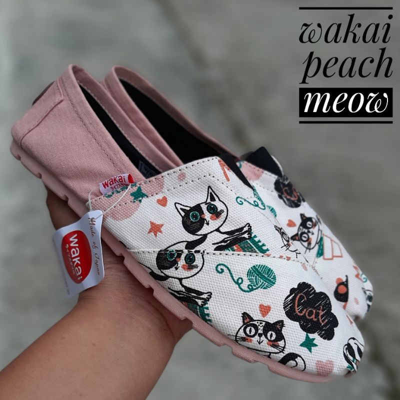 Sepatu WAKAI kasual slip on pria wanita GRADE ORI