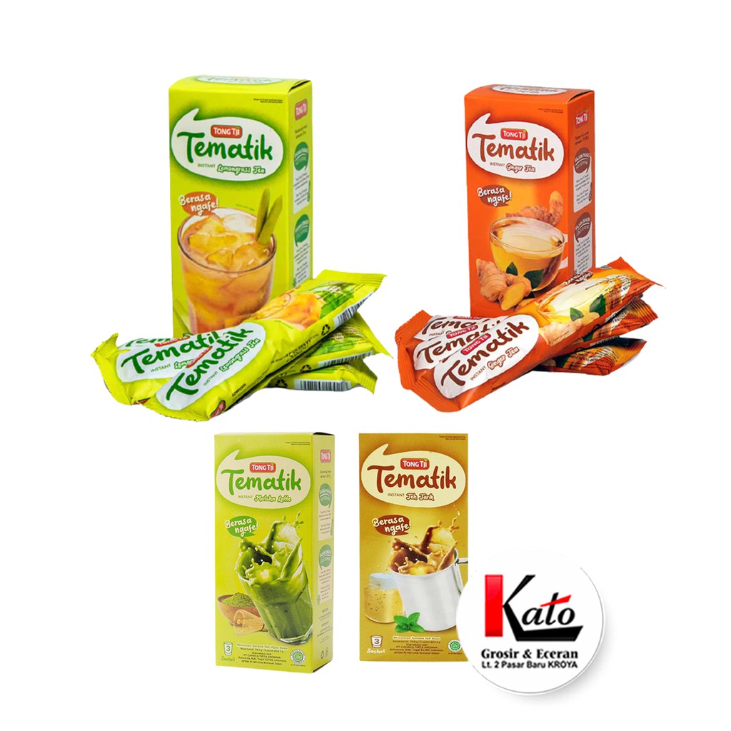 

Tong Tji Minuman Tematik isi 3 sachet / Teh Tarik / Lemon Grass / Ginger / Matcha Latte